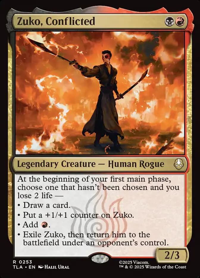 Card image of Zuko, Conflicted