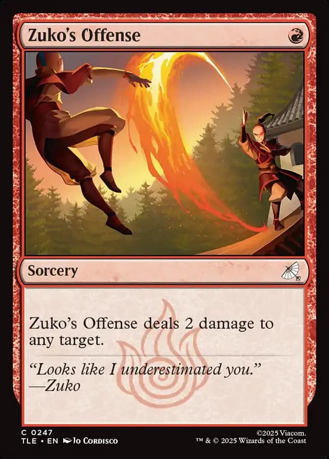 Card image of Zuko's Offense