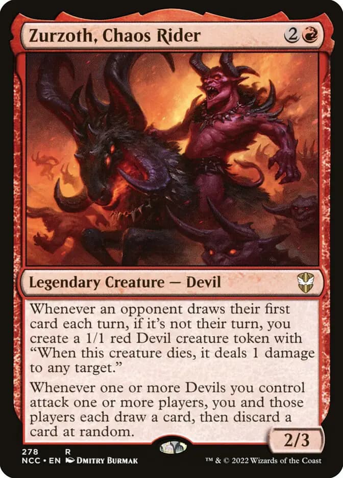 Card image of Zurzoth, Chaos Rider