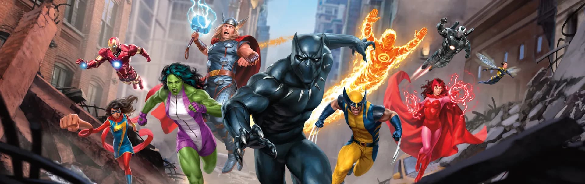 MTG Marvel Super Heroes Commander set art