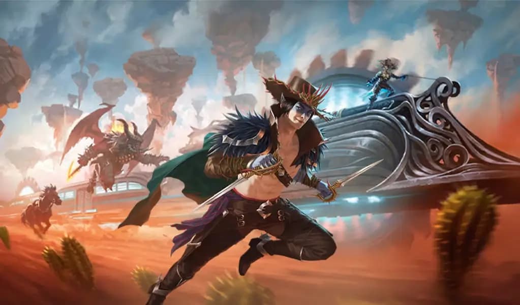 MTG Outlaws of Thunder Junction set art