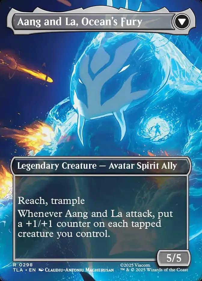 Card image of Aang, Swift Savior / Aang and La, Ocean's Fury