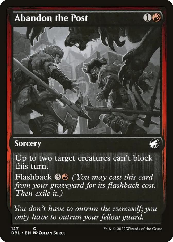 Card image of Abandon the Post