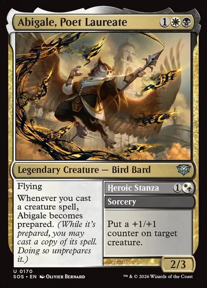 Card image of Abigale, Poet Laureate / Heroic Stanza