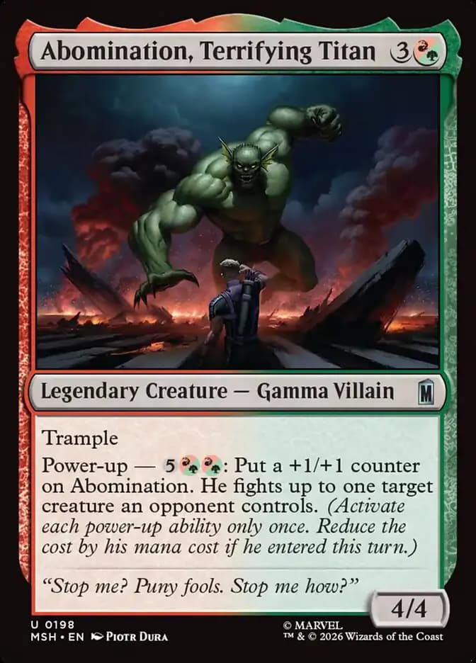 Card image of Abomination, Terrifying Titan