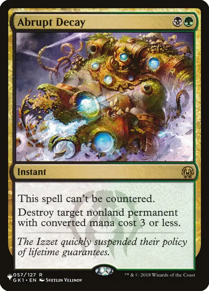 Card image of Abrupt Decay