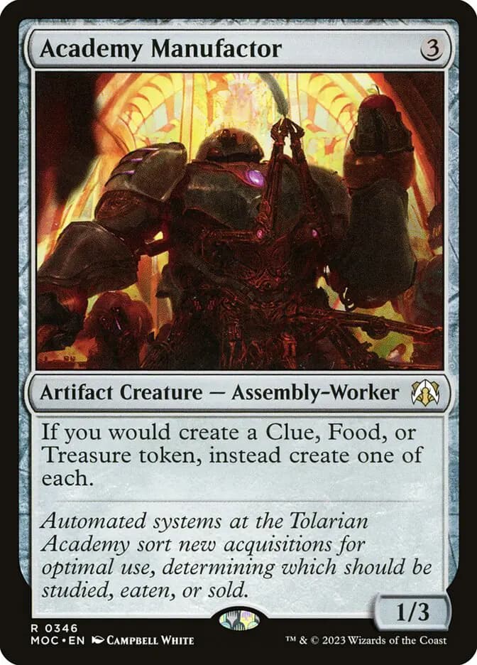 Card image of Academy Manufactor
