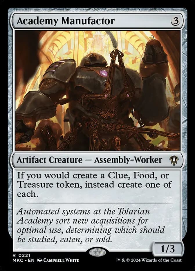 Card image of Academy Manufactor