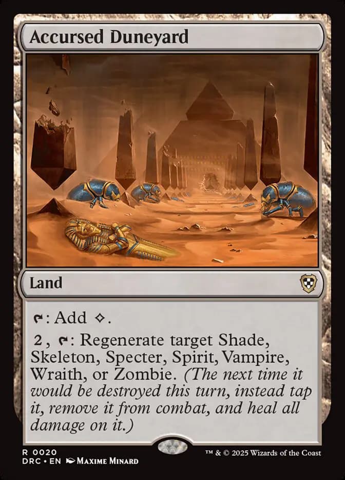 Card image of Accursed Duneyard