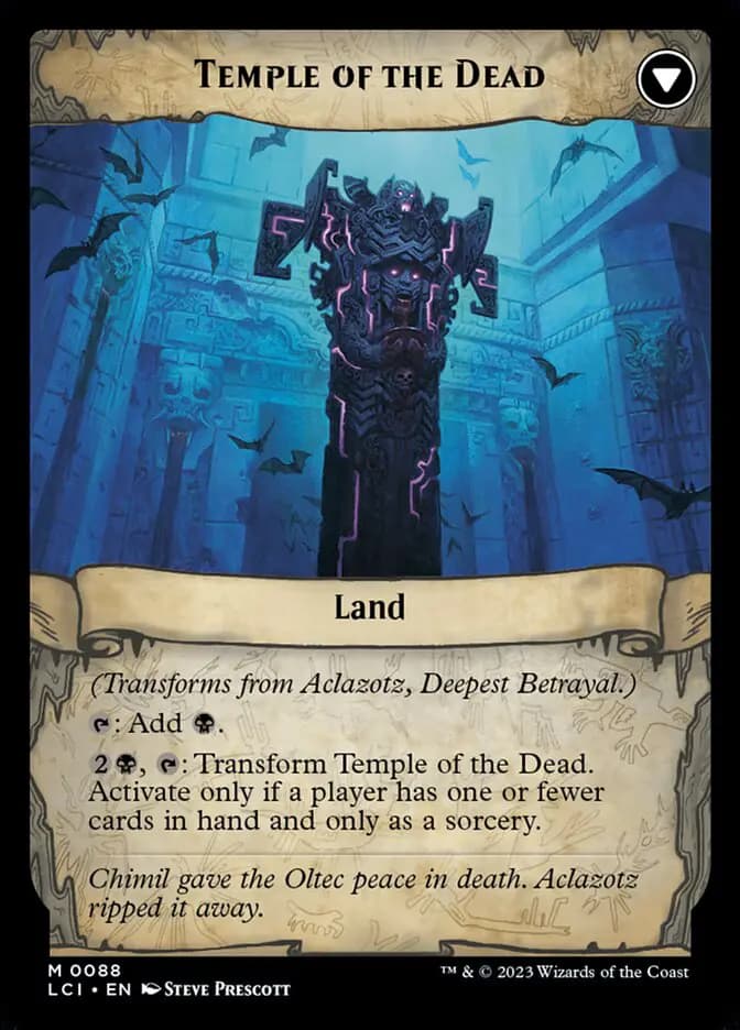 Card image of Aclazotz, Deepest Betrayal / Temple of the Dead