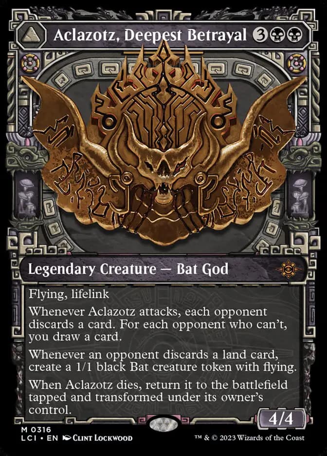 Card image of Aclazotz, Deepest Betrayal / Temple of the Dead