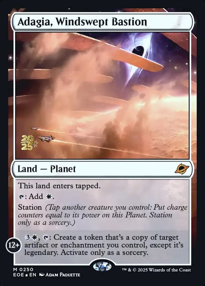 Card image of Adagia, Windswept Bastion
