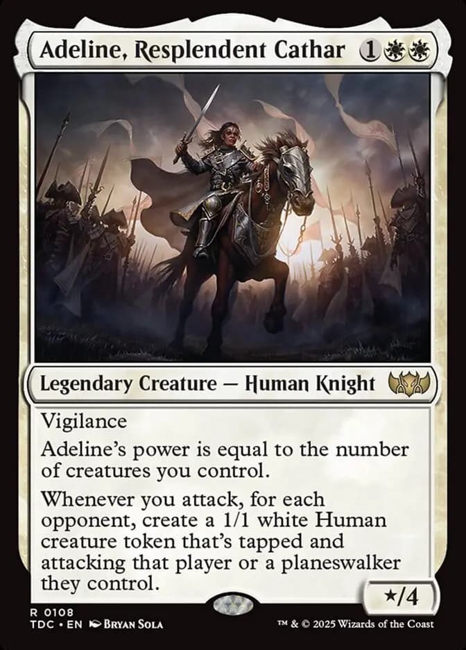 Card image of Adeline, Resplendent Cathar