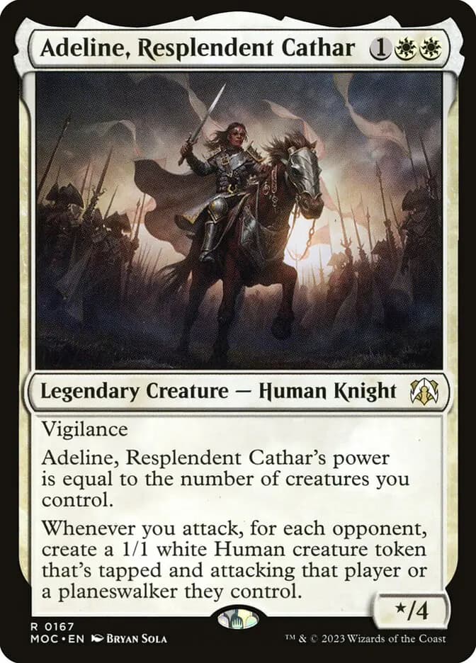 Card image of Adeline, Resplendent Cathar