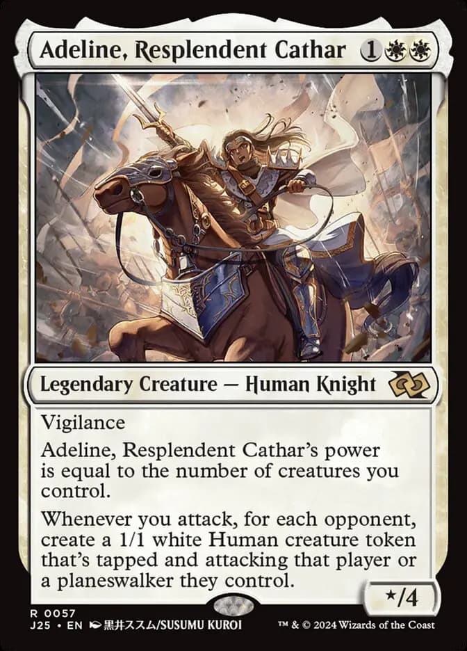 Card image of Adeline, Resplendent Cathar