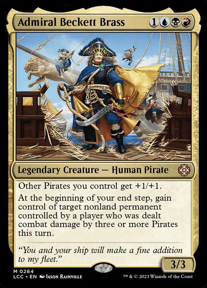 Card image of Admiral Beckett Brass