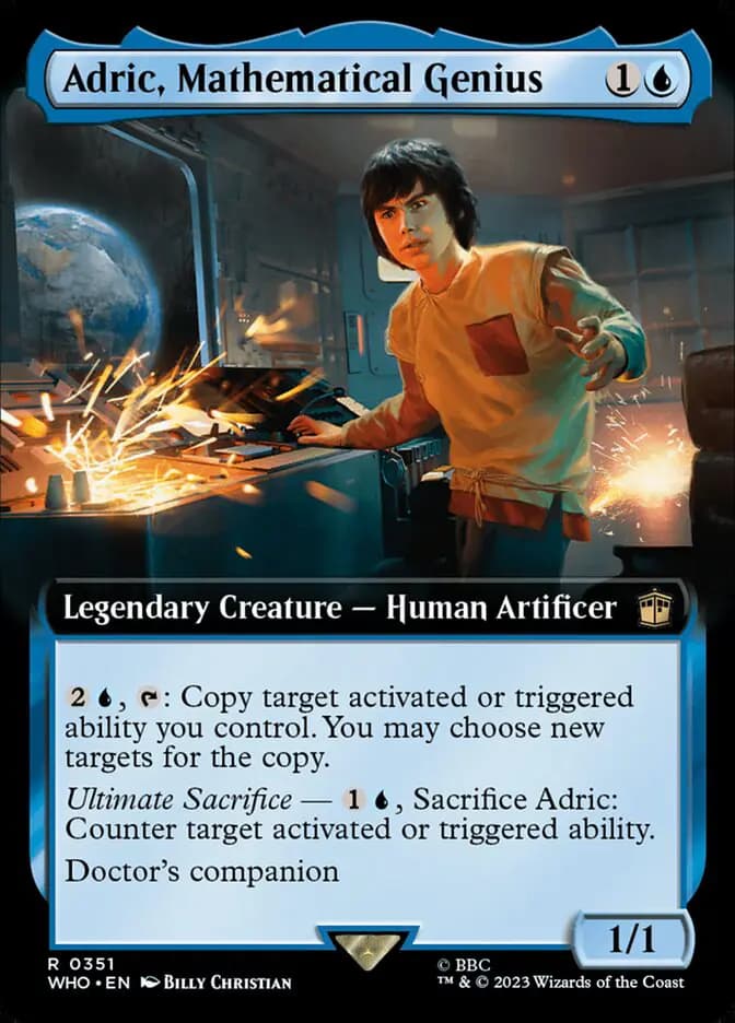 Card image of Adric, Mathematical Genius