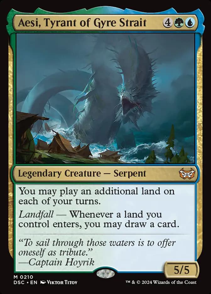 Card image of Aesi, Tyrant of Gyre Strait