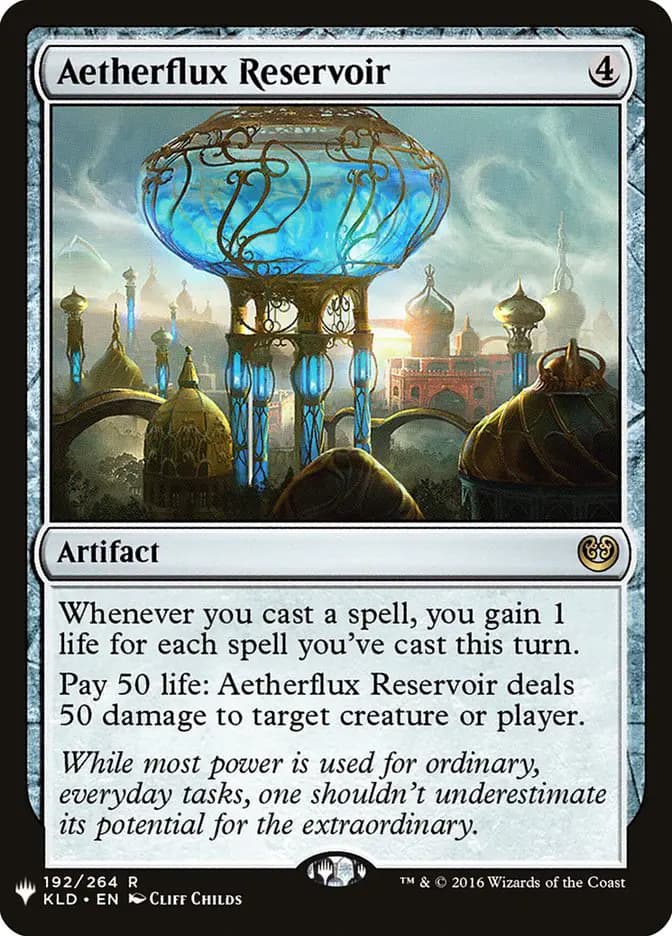 Card image of Aetherflux Reservoir