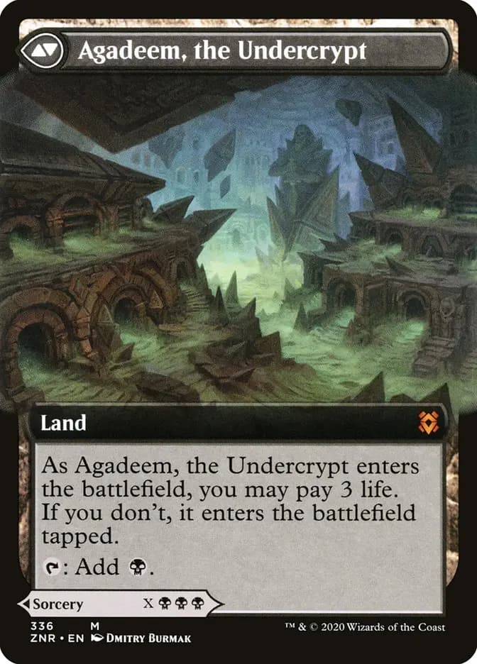 Card image of Agadeem's Awakening / Agadeem, the Undercrypt