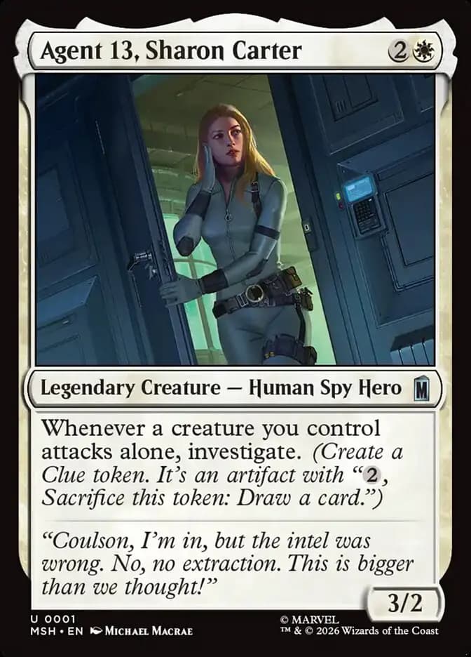Card image of Agent 13, Sharon Carter
