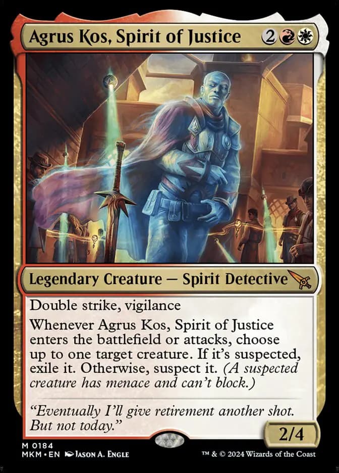 Card image of Agrus Kos, Spirit of Justice