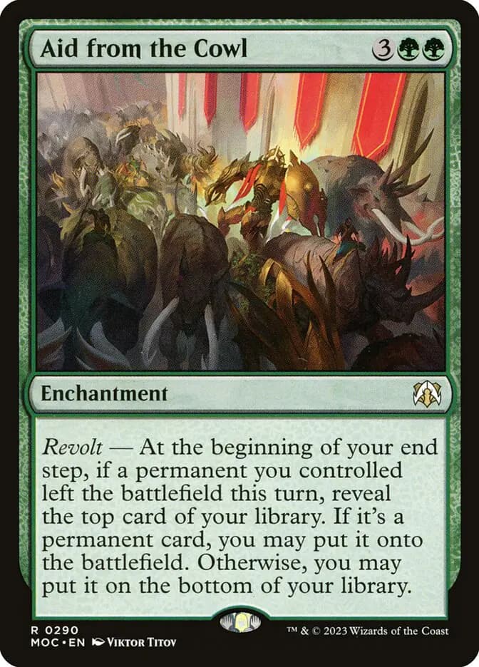 Card image of Aid from the Cowl