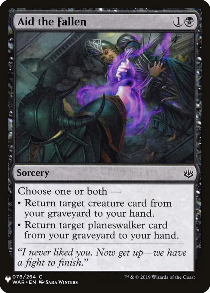 Card image of Aid the Fallen