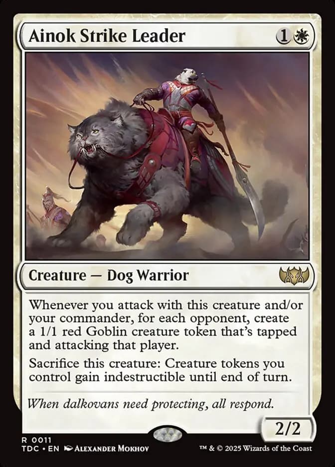 Card image of Ainok Strike Leader