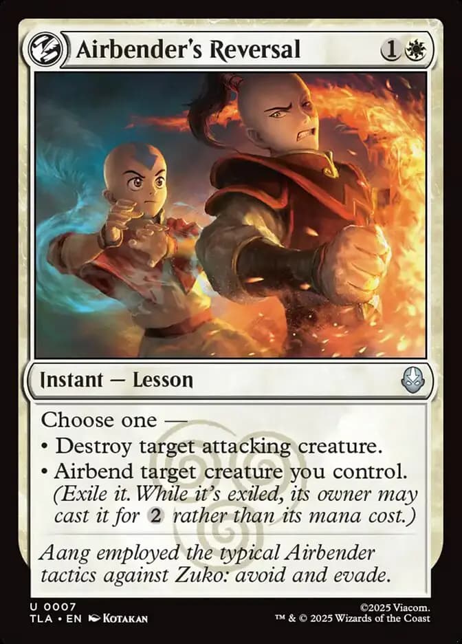 Card image of Airbender's Reversal