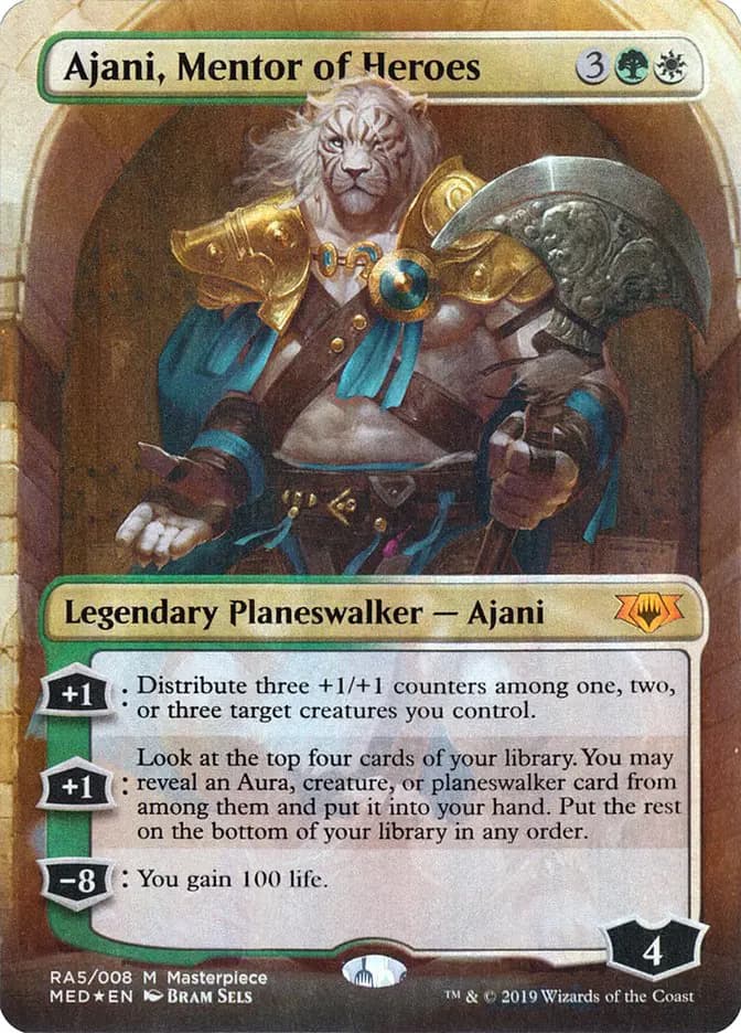 Card image of Ajani, Mentor of Heroes