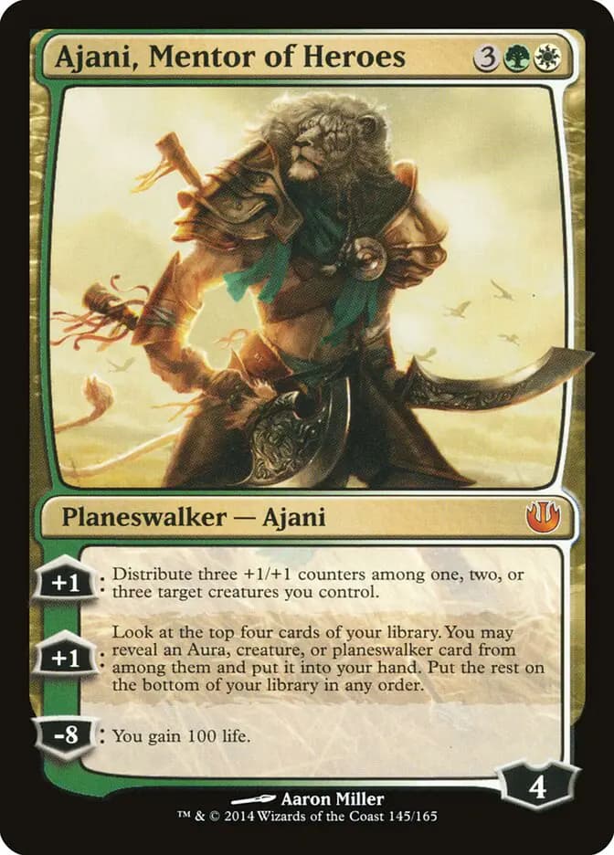 Card image of Ajani, Mentor of Heroes