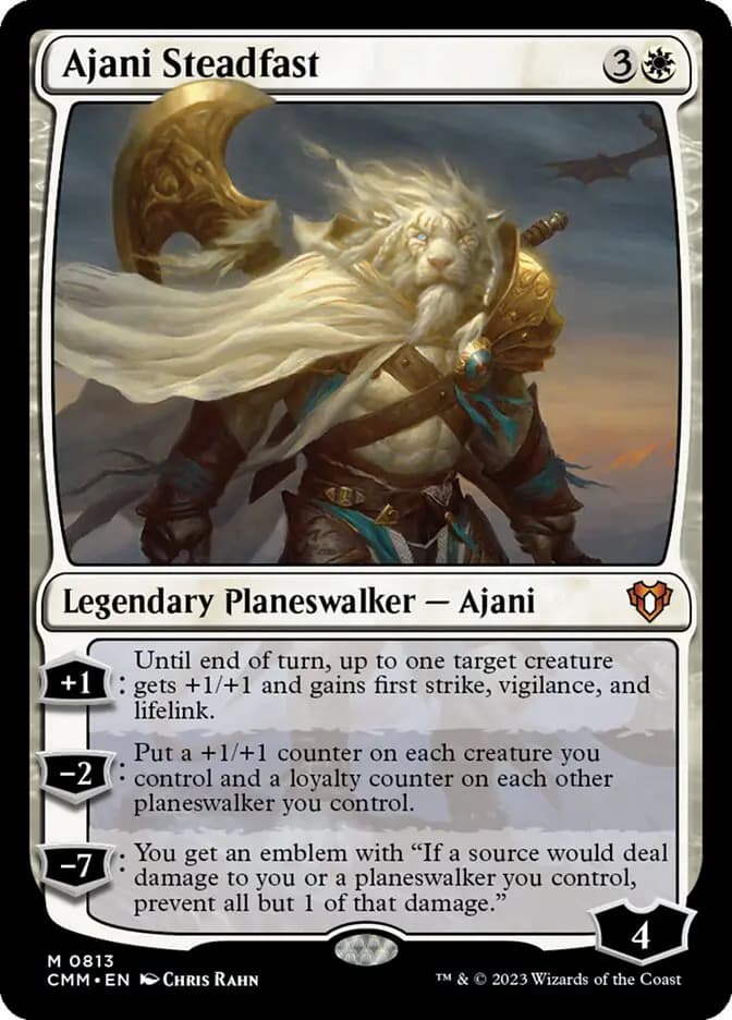 Card image of Ajani Steadfast