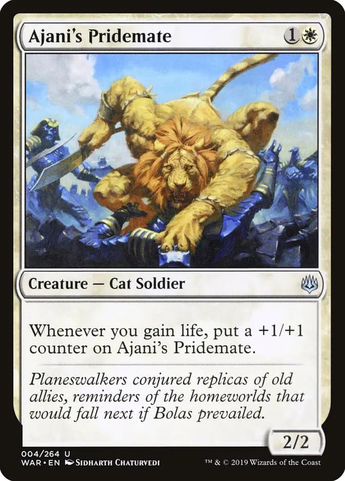 Card image of Ajani's Pridemate