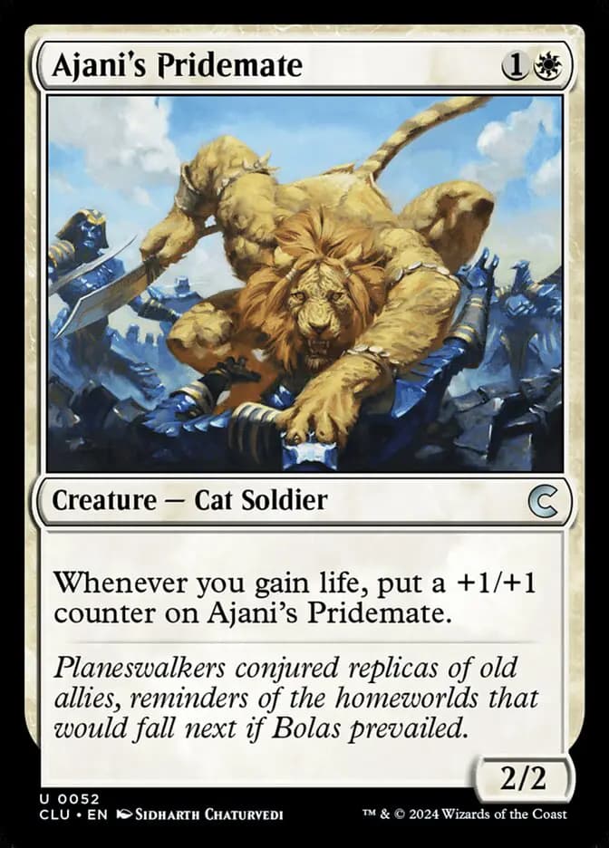 Card image of Ajani's Pridemate