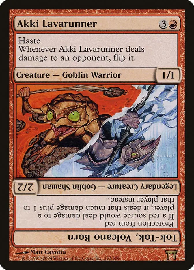 Card image of Akki Lavarunner / Tok-Tok, Volcano Born