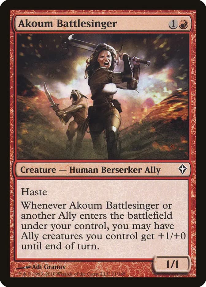 Card image of Akoum Battlesinger