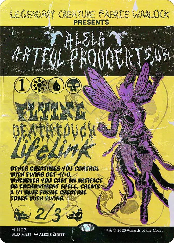 Card image of Alela, Artful Provocateur