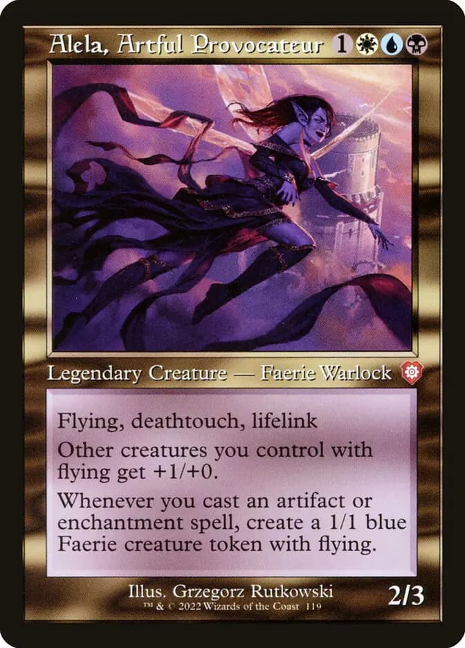 Card image of Alela, Artful Provocateur