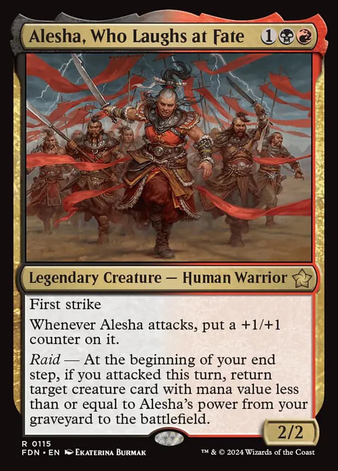 Card image of Alesha, Who Laughs at Fate