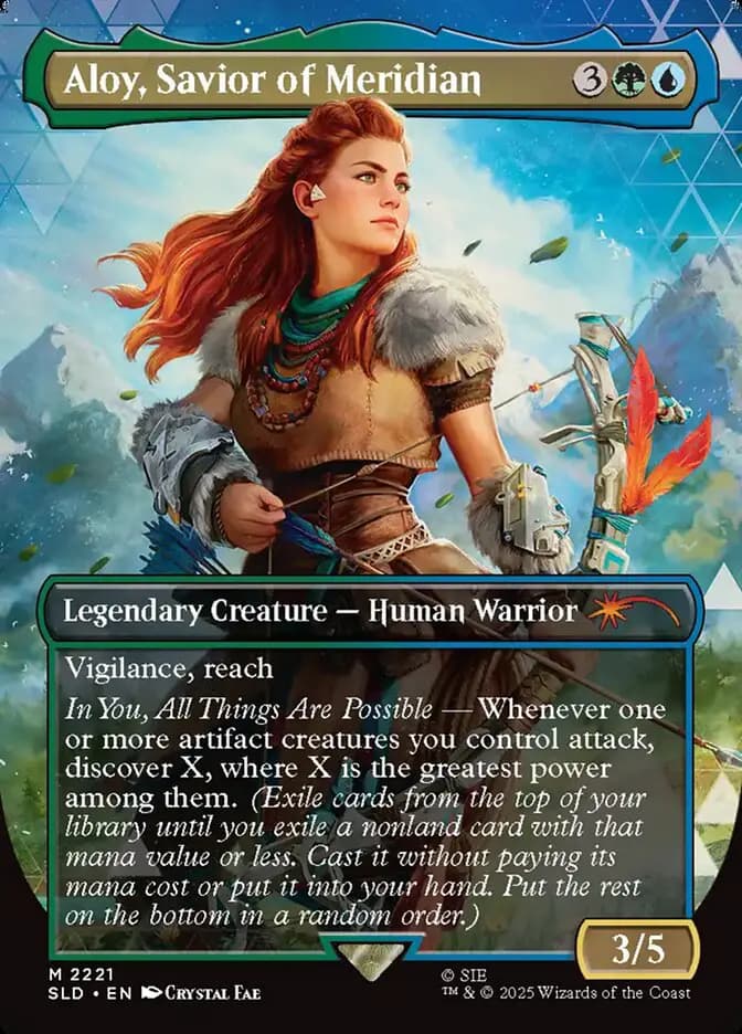 Card image of Aloy, Savior of Meridian