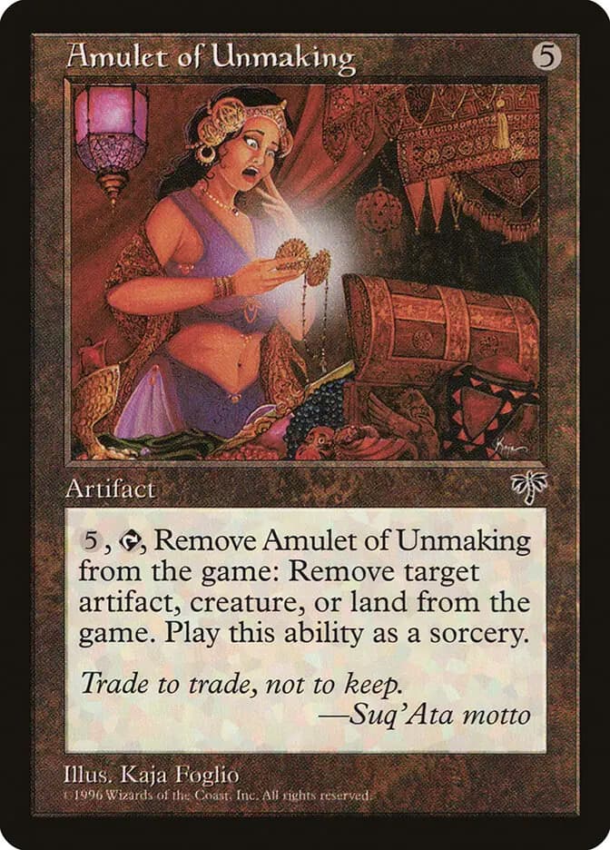 Card image of Amulet of Unmaking