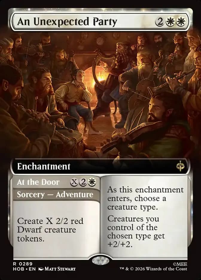 Card image of An Unexpected Party / At the Door