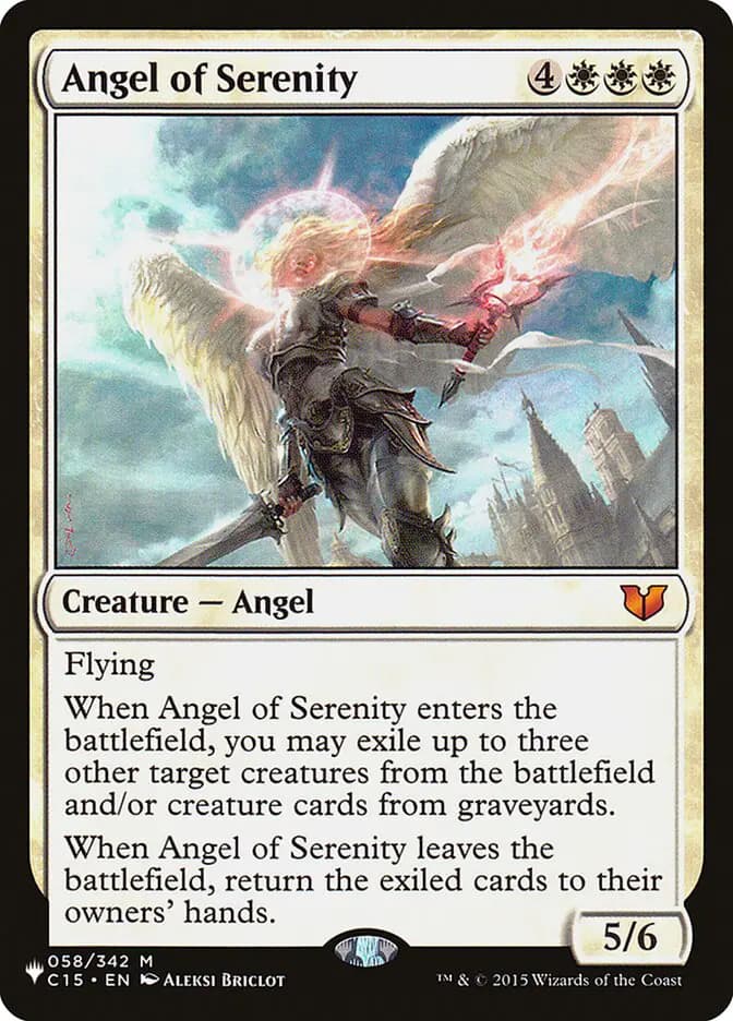 Card image of Angel of Serenity
