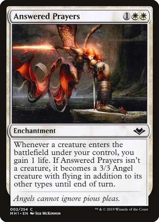 Card image of Answered Prayers
