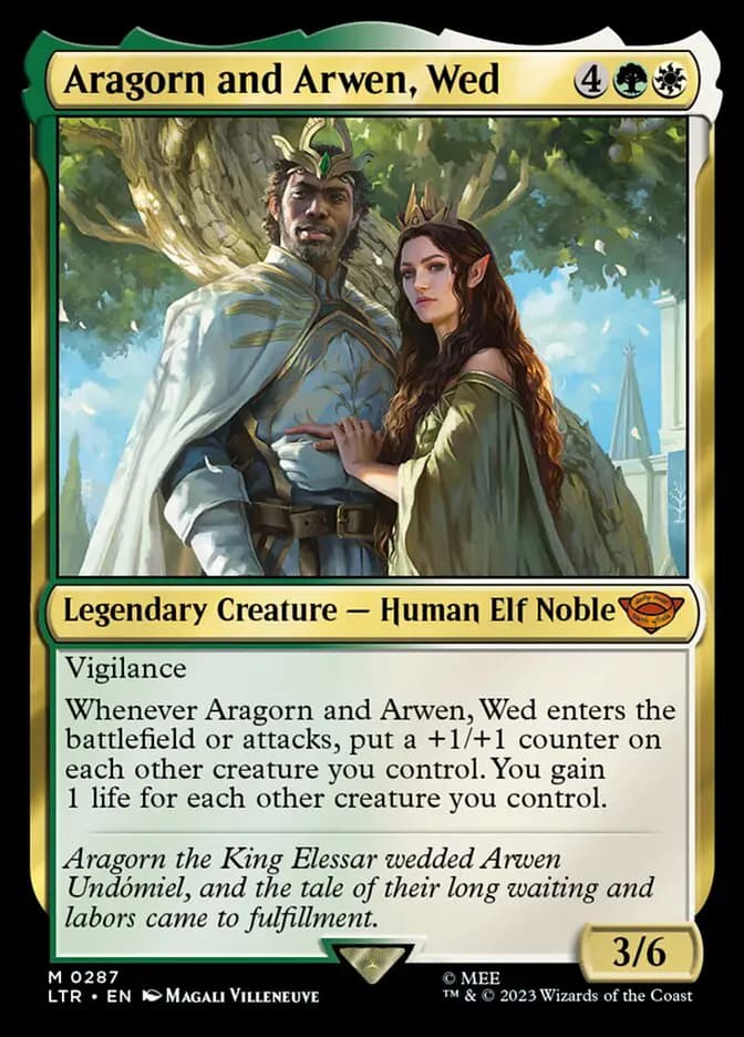 Card image of Aragorn and Arwen, Wed