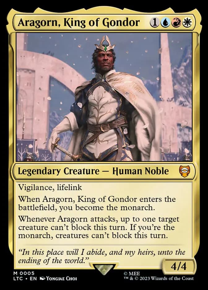 Card image of Aragorn, King of Gondor