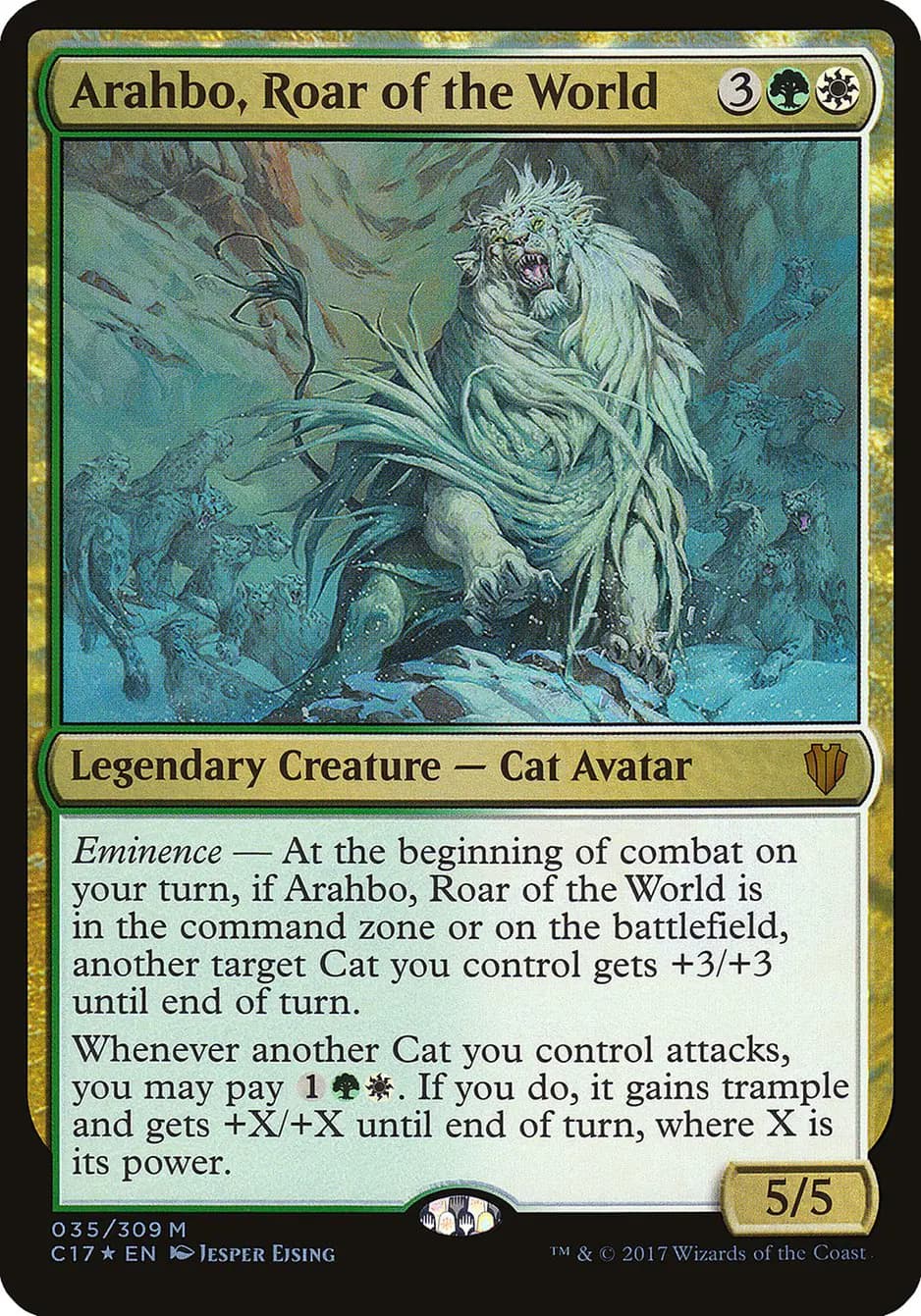 Card image of Arahbo, Roar of the World