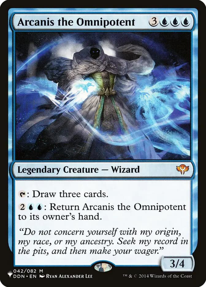 Card image of Arcanis the Omnipotent