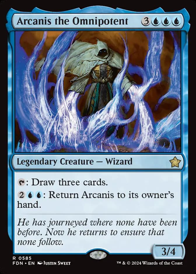 Card image of Arcanis the Omnipotent